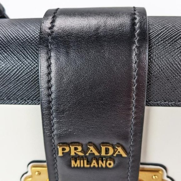 SOLD Prada Cahier Medium White Leather Cross Body Bag - Picture 6 of 12